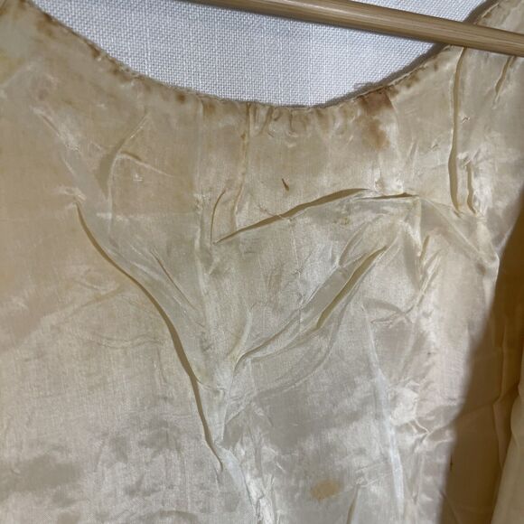 Vintage Hand-beaded tank top Iridescent handmade embellished 1960 blouse sequins - Picture 8 of 12